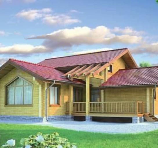 Проект двухэтажного дома из клееного бруса 12х13м КП1178 136.6 кв.м.