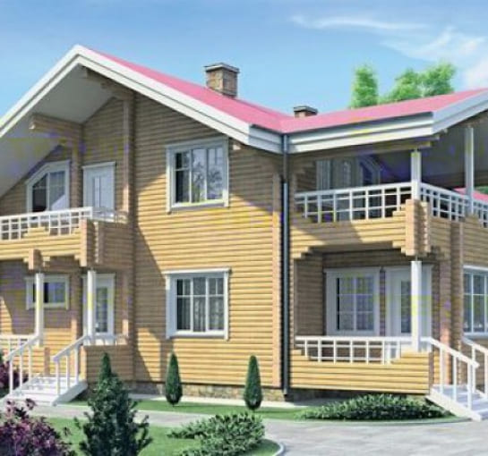 Проект дома из клееного бруса 12х15 КП1113 217 кв.м.