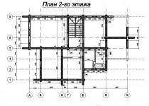 2-ой этаж дома из клееного бруса КП1242